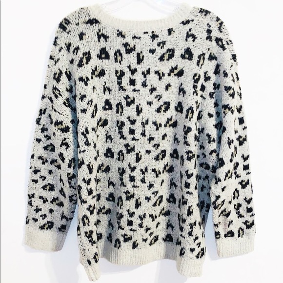 Workshop Republic Leopard Boho Sweater NWT - Picture 2 of 10